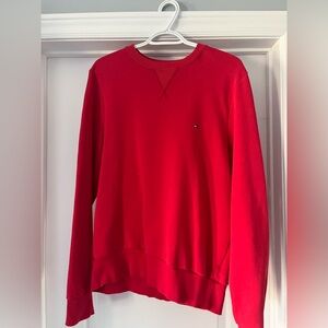 Red Tommy Hilfiger Crewneck